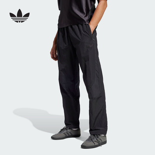 adidas阿迪达斯三叶草速干运动裤正品男弹力绳裤口梭织长裤JC6225