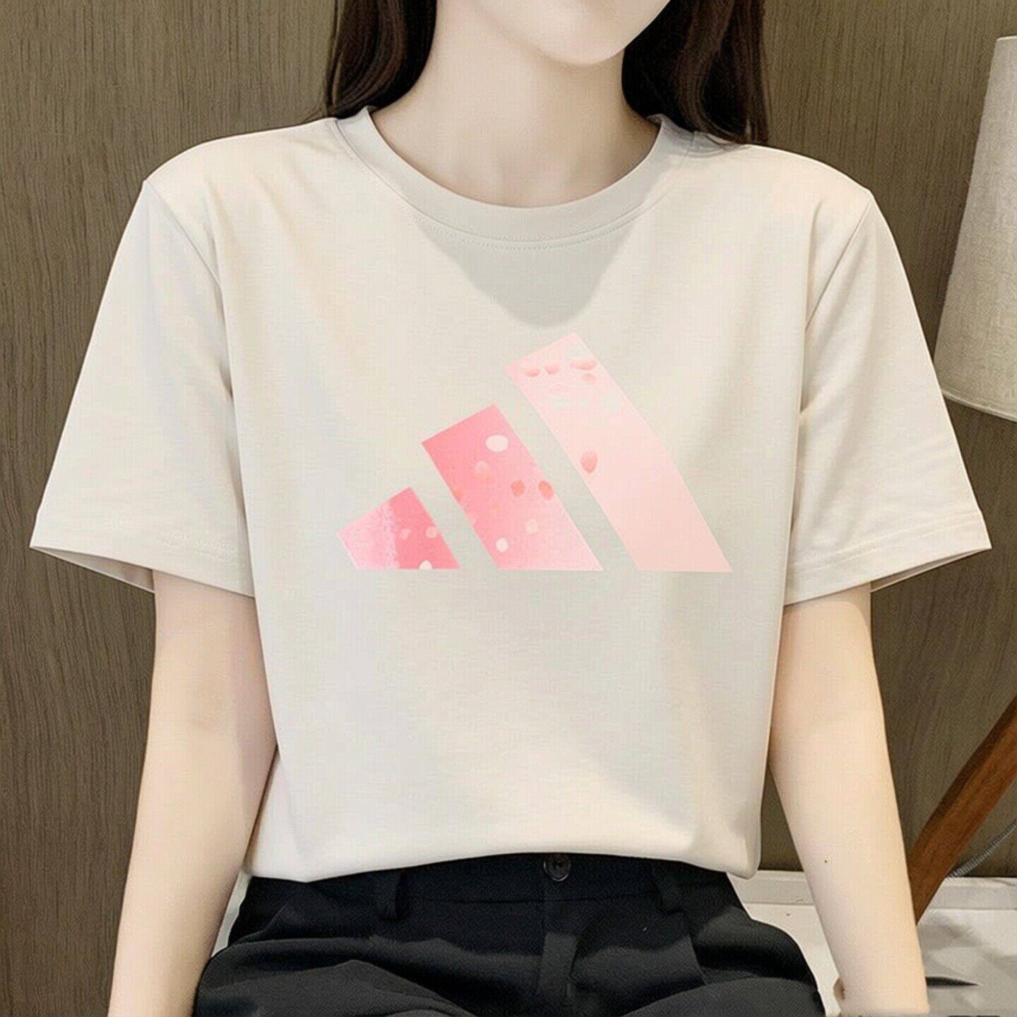 阿迪达斯短袖t恤女夏季宽