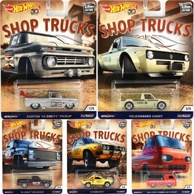 风火轮HotWheels 卡车商店 雪佛兰冲浪大众开迪斯巴鲁福特 绝版