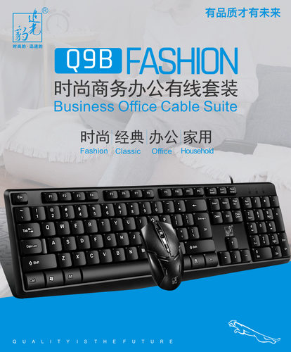 电商追光豹键鼠套装有线