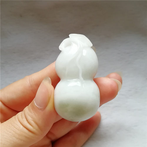 正品天然玉石南阳玉挂坠独山玉吊坠葫芦挂件福禄寿男女独玉佩送证