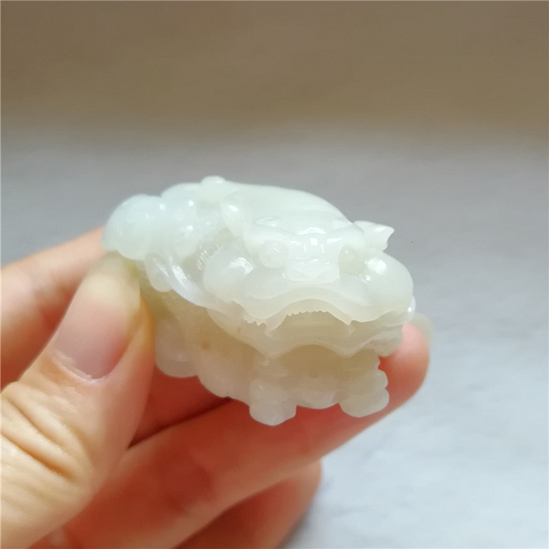收藏天然玉独山玉吊坠老坑南阳独玉貔貅挂件神兽玉佩项链小把玩件