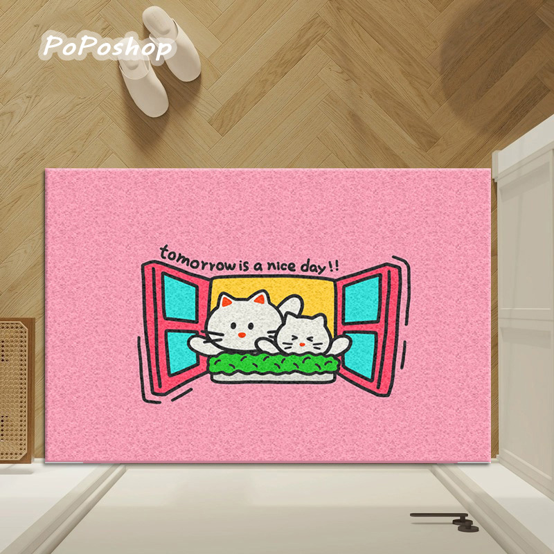 PoPo连盏入户门地垫家用进门