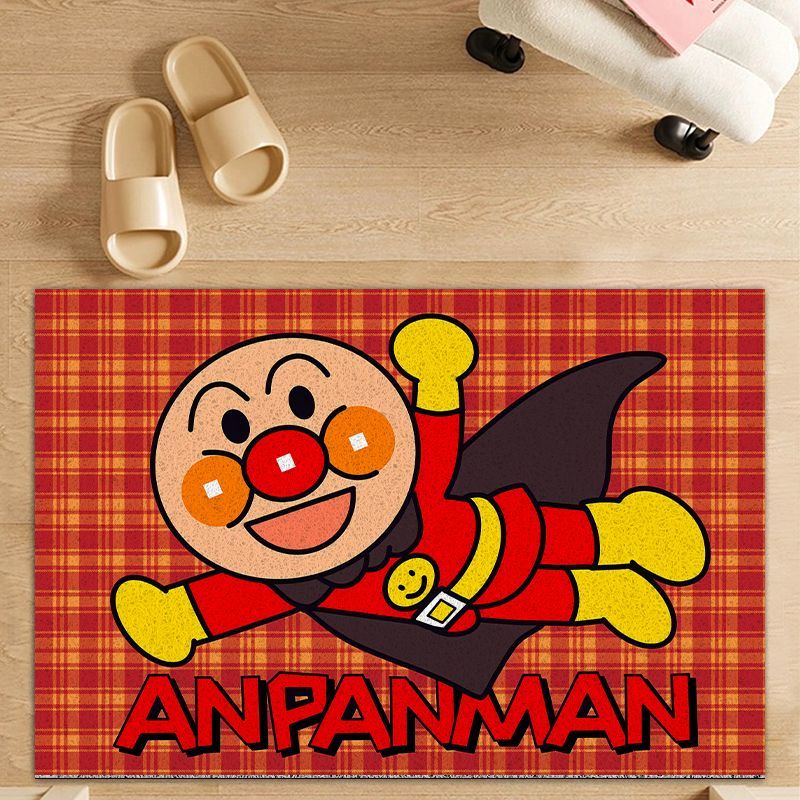 面包超人入户门丝圈地垫