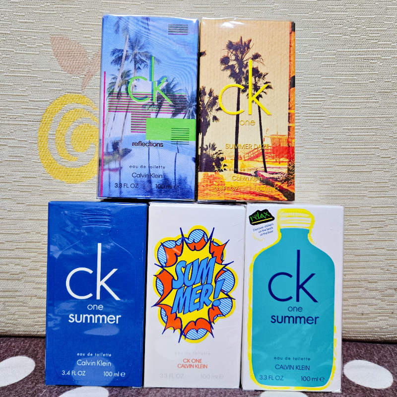 海淘正品CK 2019 2020 2022 2023夏日限量版100ml中性淡香水EDT