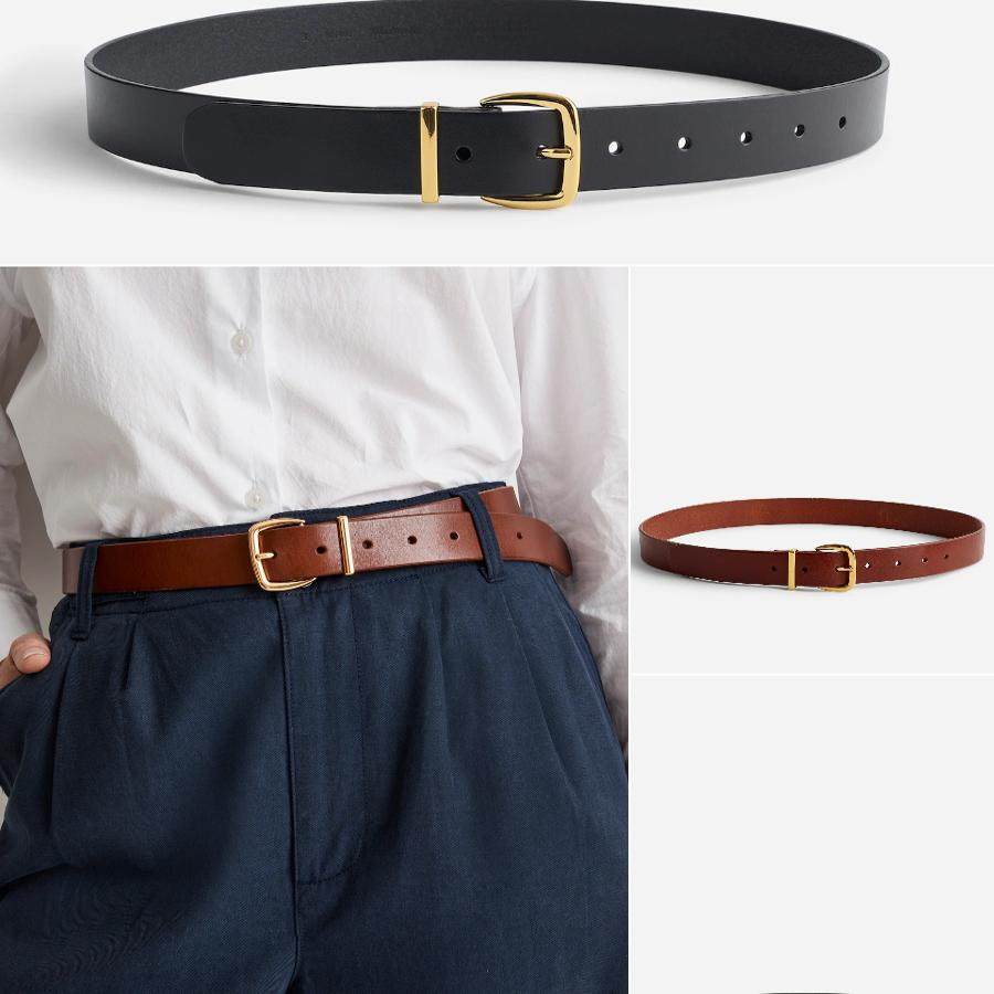 海淘现货正品Madewell the Essential leather Belt真皮腰带