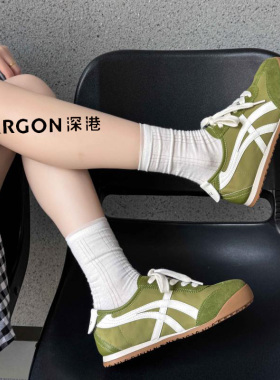 深港专柜2026夏季新款圆头平底系带舒适百搭女阿甘鞋L1618L62009
