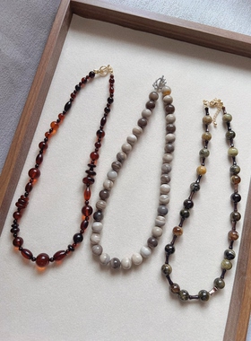 原创设计孤品捡漏不定时更新天然晶石珍珠男女短项链