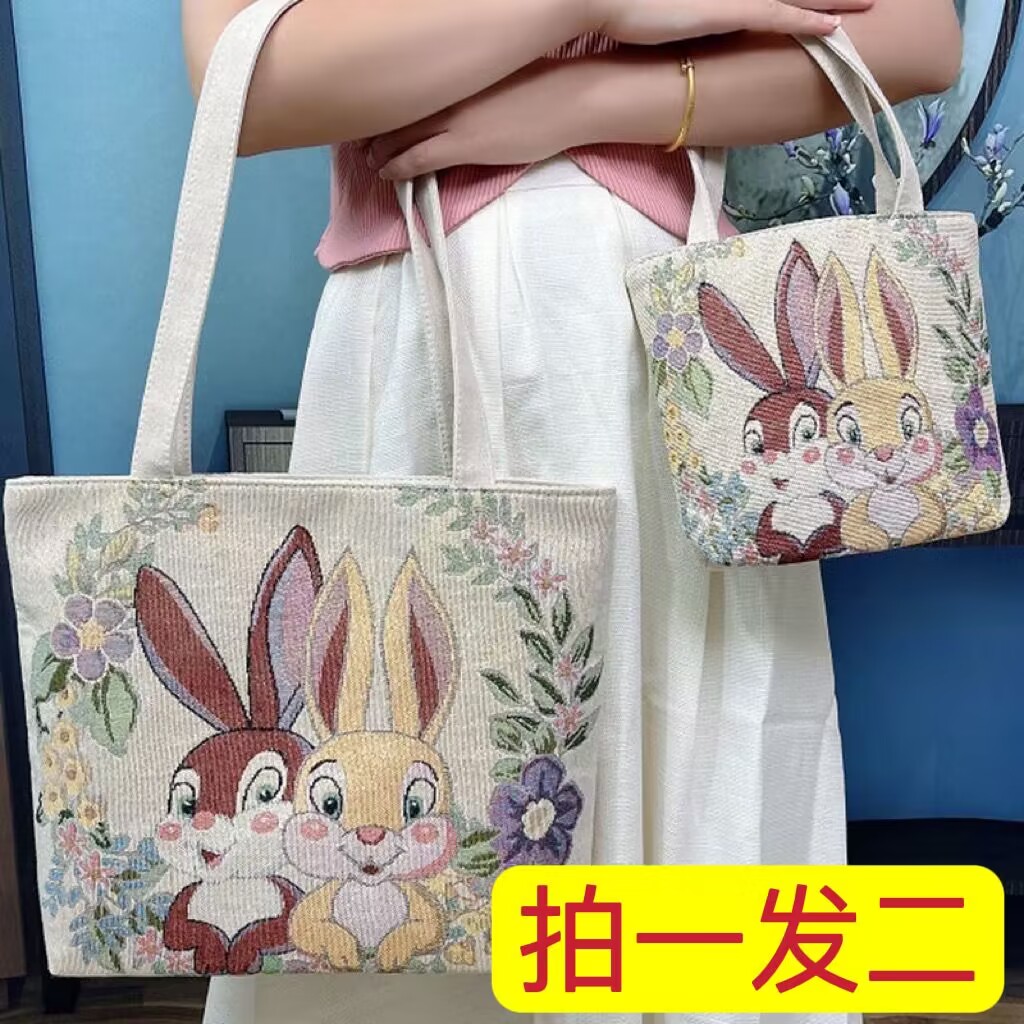 双面金丝刺绣单机手提包