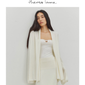 ThereAt 白玉羊毛系列 Laine随性云感羊绒针织外套2025秋新款