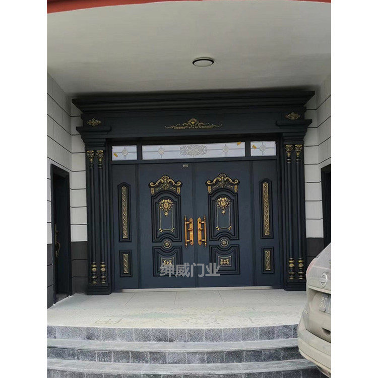 佛山不锈钢门业304防盗进户别墅大门庭院阳台推拉罗马平开烤漆门