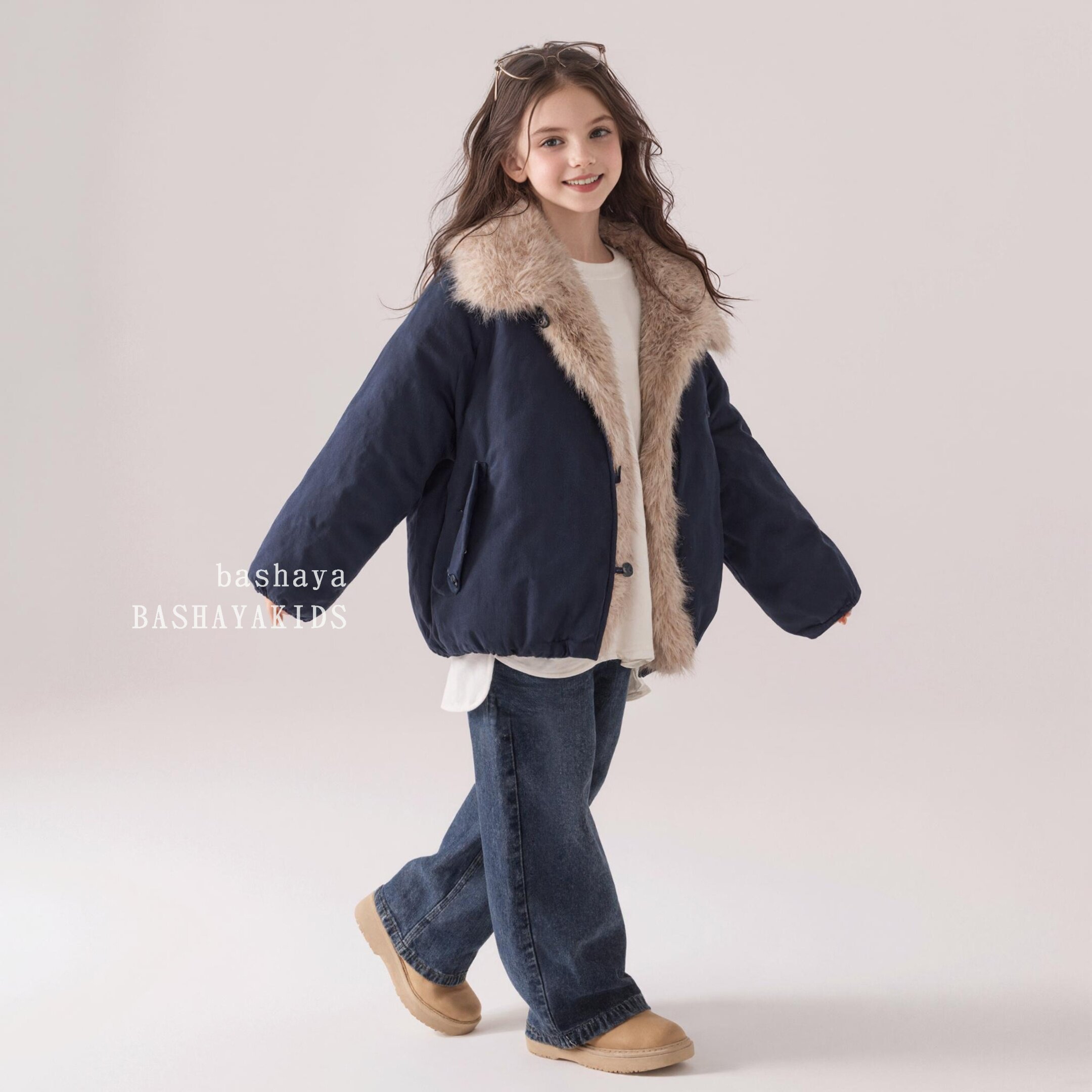 2025新款女童加厚派克棉服外套冬