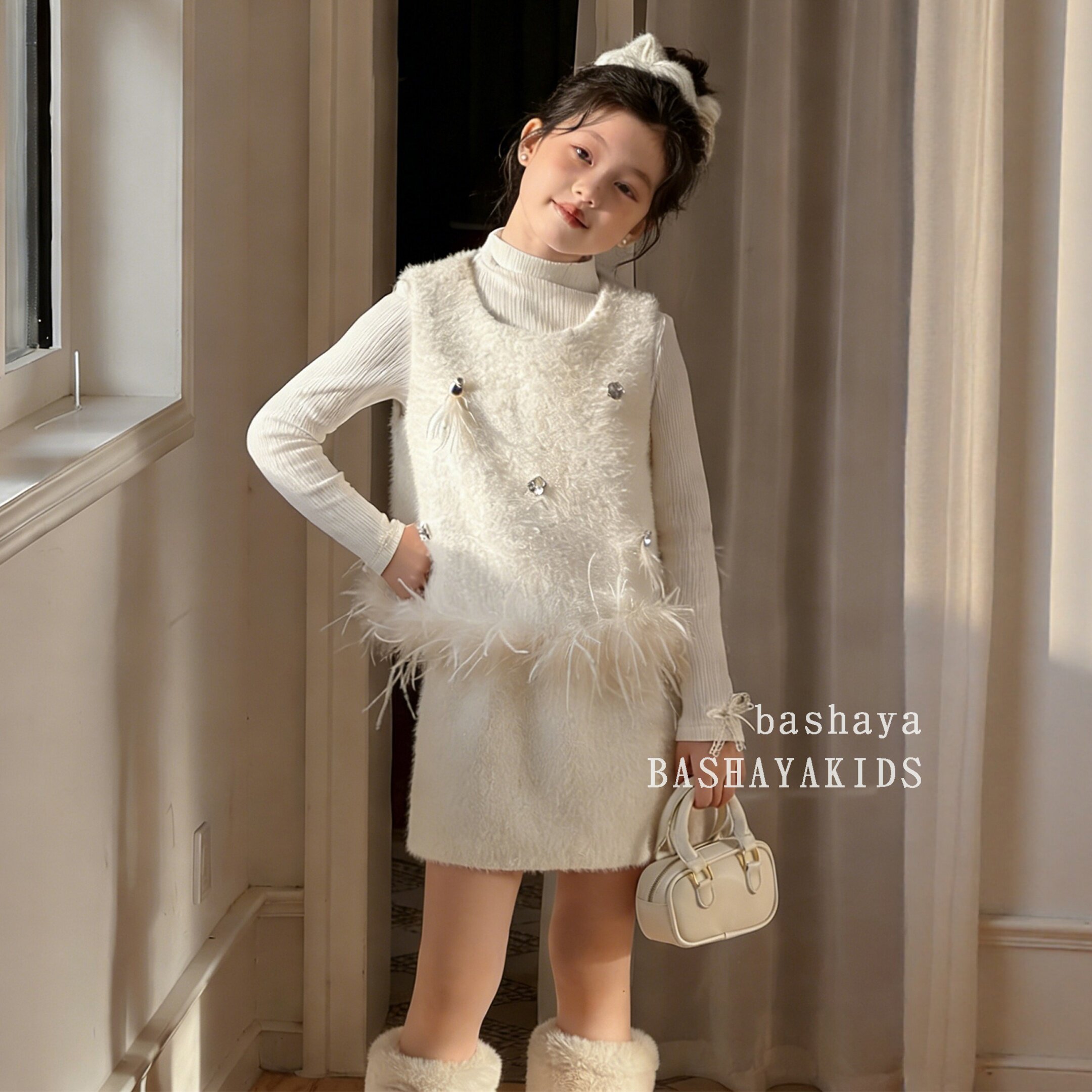 女童冬季穿搭一整套高级感儿童冬装2025新款套装小香风三件套冬季