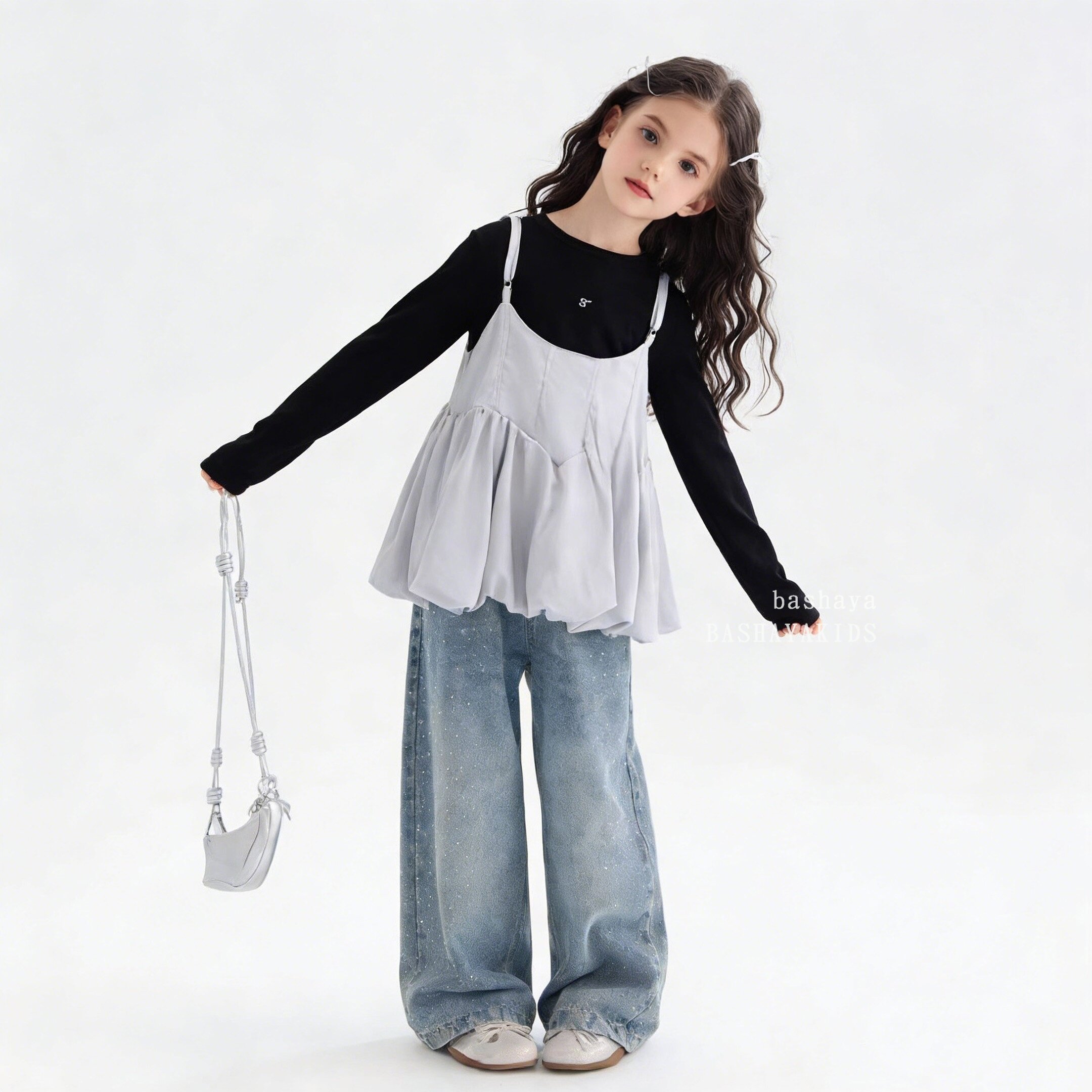 温柔韩系风针织衫吊带背心两件套女春秋叠穿小个子穿搭套装