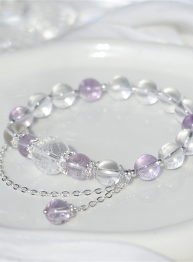 小鹅蛋家天然水晶纯银原创设计女