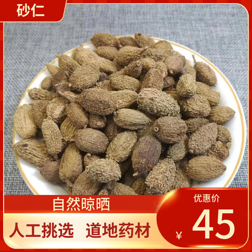 中药材 砂仁500g 新货包邮 壳沙仁阳春砂 香料调料干货