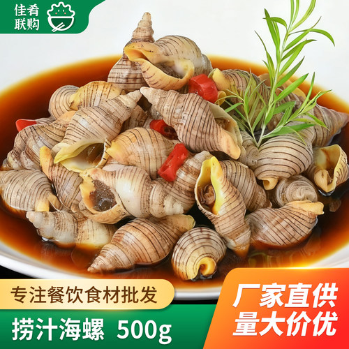 捞汁海螺宴席凉菜海鲜夜宵小吃