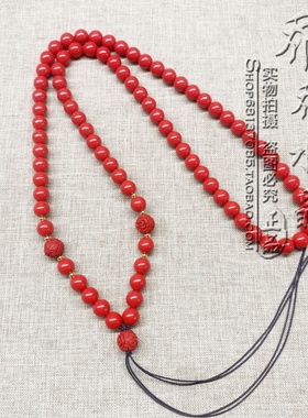 红朱砂毛衣唐卡香牌毛衣项链金色泰国佛牌挂链可定制其他款式