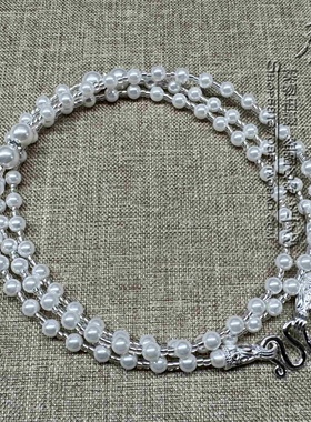 人造珍珠水晶唐卡毛衣项链金色泰国佛牌挂链 可定制其他款式