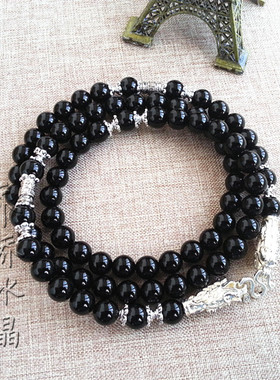 黑玛瑙泰国佛牌其他款式毛衣项链