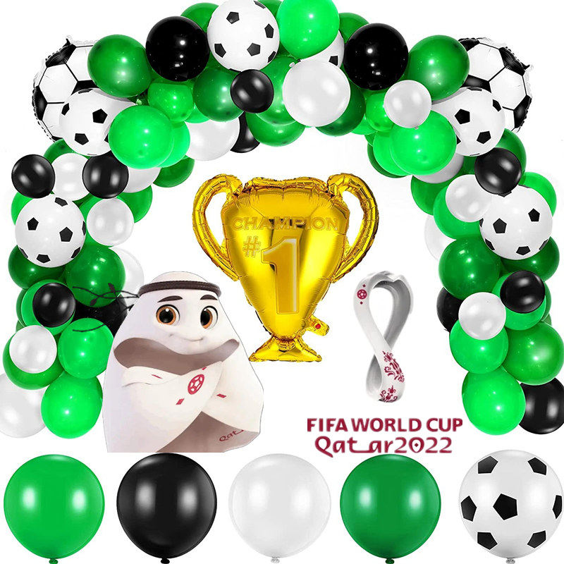足球气球主题男生生日派对运动会体育馆装饰商场门店酒吧场景布置