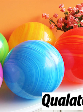 美国进口玛瑙气球先锋Qualatex印花条纹云纹大理石纹孔雀花纹气球