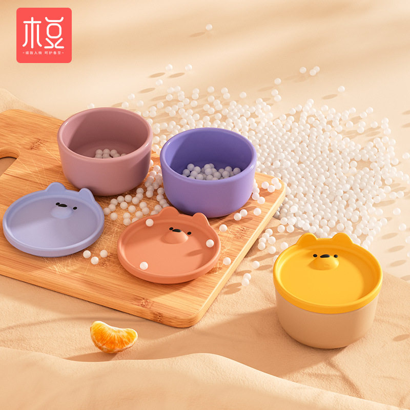 新生儿辅食碗可蒸煮带盖辅食收纳盒小婴儿蒸鸡蛋羹喂米糊小碗便携