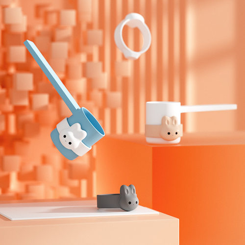 奶粉勺奶固定器磁吸魔力量勺戒指