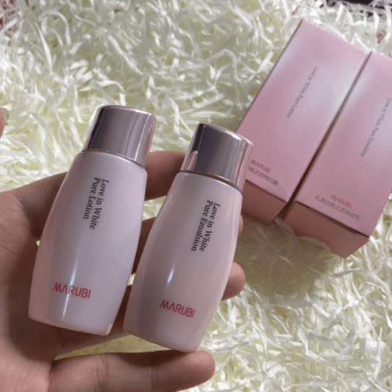 满28包邮）丸美白色之恋纯白 水+乳15ml