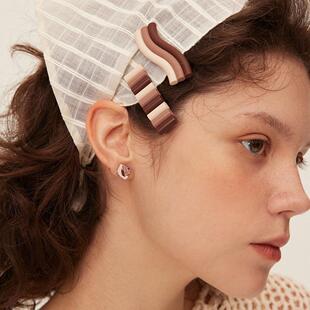 层叠波浪发夹手工制作陶泥甜叙系列 吾也 SALE