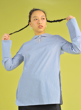 吾也 圆圈耳钉女白色极简原创设计时尚百搭潮流气质耳环