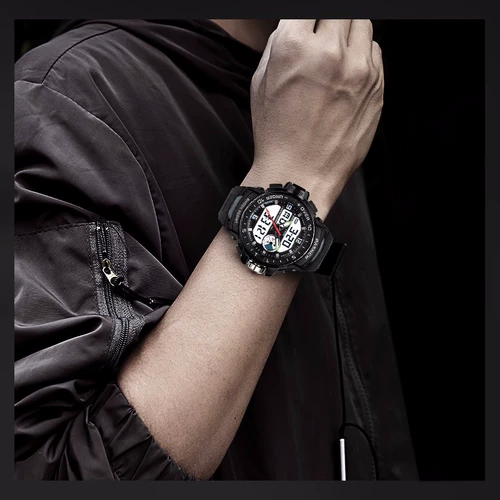 Спортивные универсальные швейцарские часы, циферблат, водонепроницаемые цифровые часы, подходит для подростков