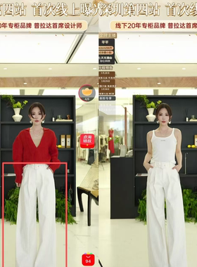 【芊芊粉丝专享】KYL81611000 对褶牛仔阔腿裤