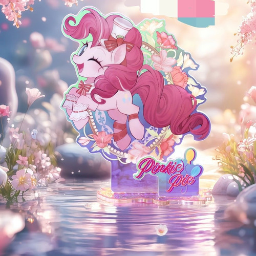 小马宝莉花镜系列双插立牌碧琪紫悦珍奇柔柔摆件装饰高颜值自制