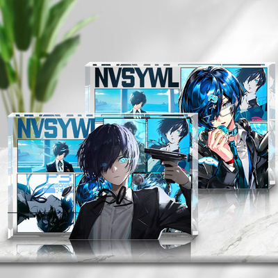 女神异闻录3结城理八景岛透明亚克力砖同人谷砖二次元立牌摆件