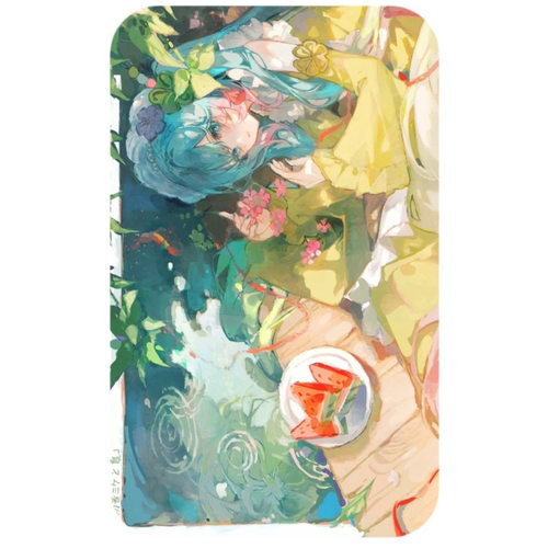 初音未来限定长方吧唧 春夏秋冬小红书热门送人礼物吧唧谷子