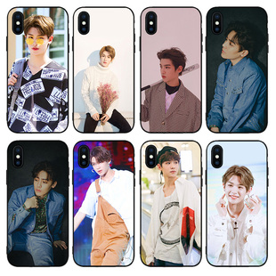 Justin黄明昊手机壳适用iPhone7plus苹果xsmax小米9pro华为p30pro