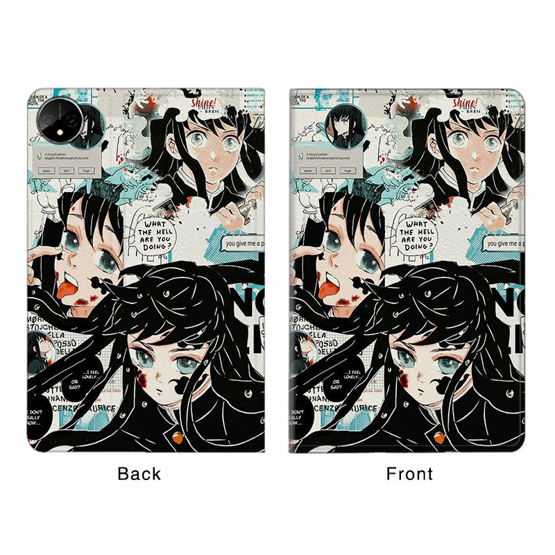 鬼灭之刃时透无一郎平板SE皮套10.4适用air12保护壳matepad11软12.2蚕丝纹10.8英寸华为pro荣耀13.2笔槽11.5s