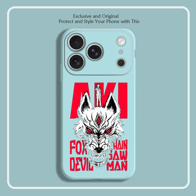 电锯人早川秋动漫周边狐妖8色液态硅胶12手机壳11适用14MAX苹果15 16 17 PRO红米K70一加VIVO小米13挂绳IQO