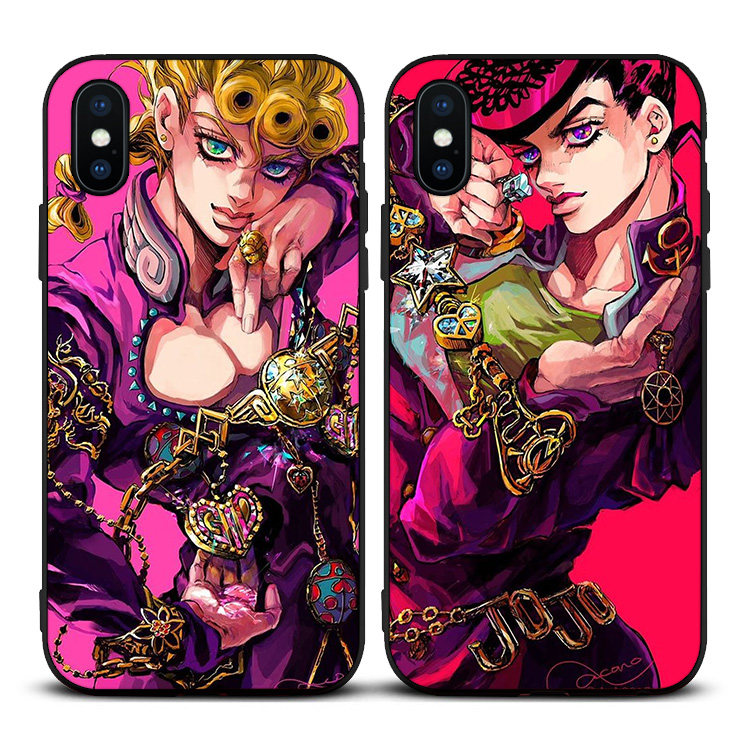 JOJO不灭钻石6s适用XSMAX手机壳8plus磨砂iphoneX软壳7挂绳5s硅胶