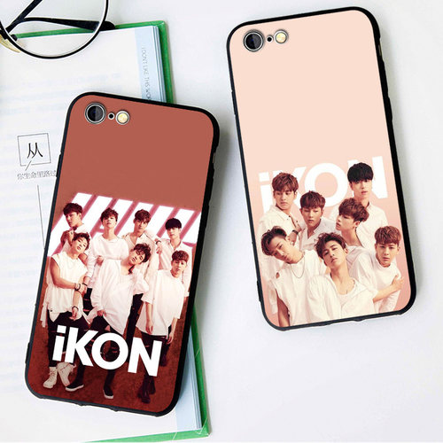 ikon金知元6s适用XSMAX手机壳8plus磨砂iphone11软壳7挂绳6全包边