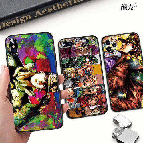 JOJO的奇妙冒险手机壳适用XS苹果12mini软11PROMAX承太郎6S78PLUS