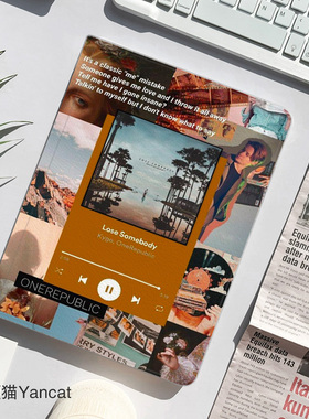 OneRepublic摇滚乐队手机平板皮套11适用ipad56789保护壳pro13全包mini6软air56蚕丝纹9.7寸华为笔槽小米6pro