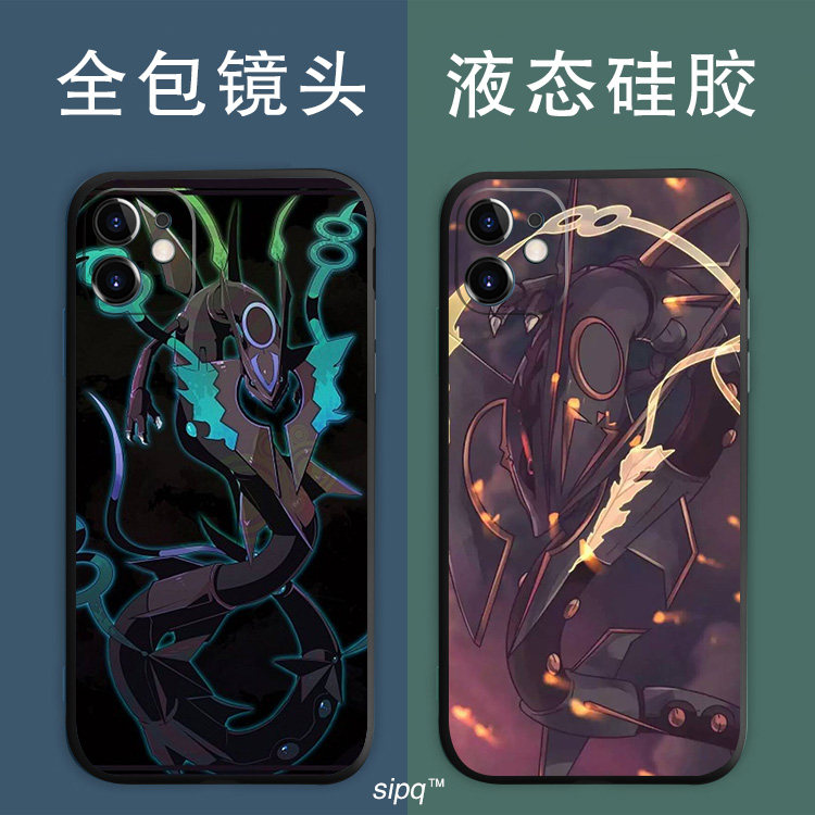 宠物卡通裂空座手机壳适用iPhone7/8液态XS苹果11PROMAX硅胶6SE