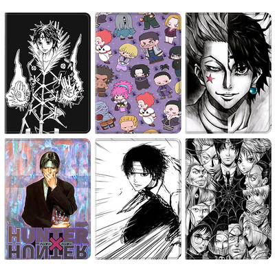 幻影旅团库洛洛西索平板皮套10.9适用ipad789保护壳pro10.5全职猎人air13蚕丝纹9.7寸华为12.9寸matepadpro11