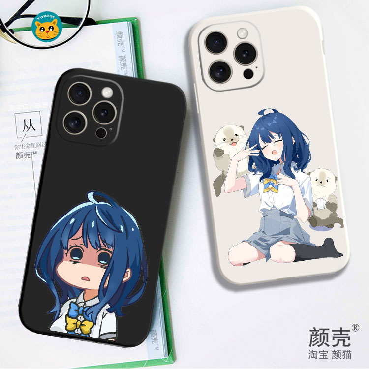 败犬女主也太多了八奈见杏菜黑白侧边11手机壳16适用iphone13PRO苹果15maxr红米K70一加ace3小米14液态IQOO12