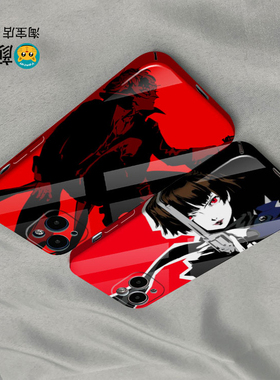 P5女神异闻录 新岛真 joker手机壳适用iphone14promax菲林678Plus全包边12苹果13硬壳14pro华为mate40玻璃P60