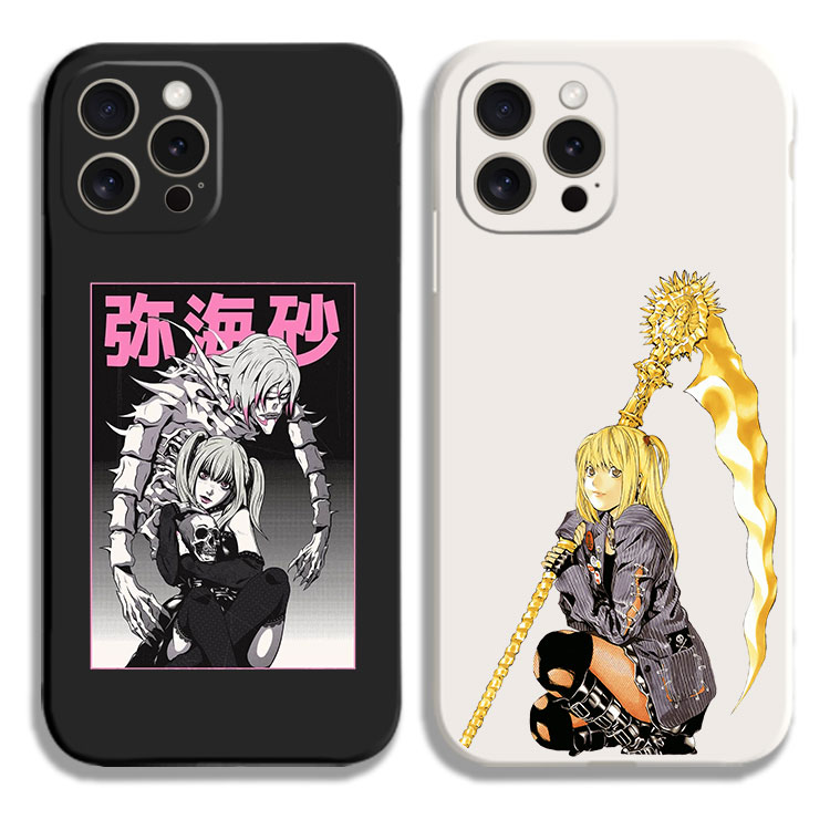弥海砂 死亡笔记 黑白侧边11手机壳16适用iphone13PRO苹果15maxr红米K70一加ace3小米14液态IQOO12硅胶VIVO软