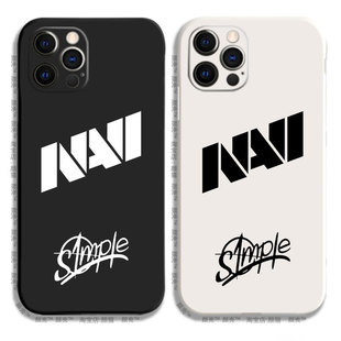 NAVI战队s1mple签名黑白12液态硅胶678手机壳11适用XS MAX苹果保护套iPhone14玻璃小米13PRO华为P50软VIVOPPO