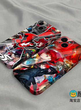 P5女神异闻录joker手机壳适用iphone14promax菲林678Plus硅胶软12苹果13硬壳14pro华为mate40玻璃P60小羊皮XR